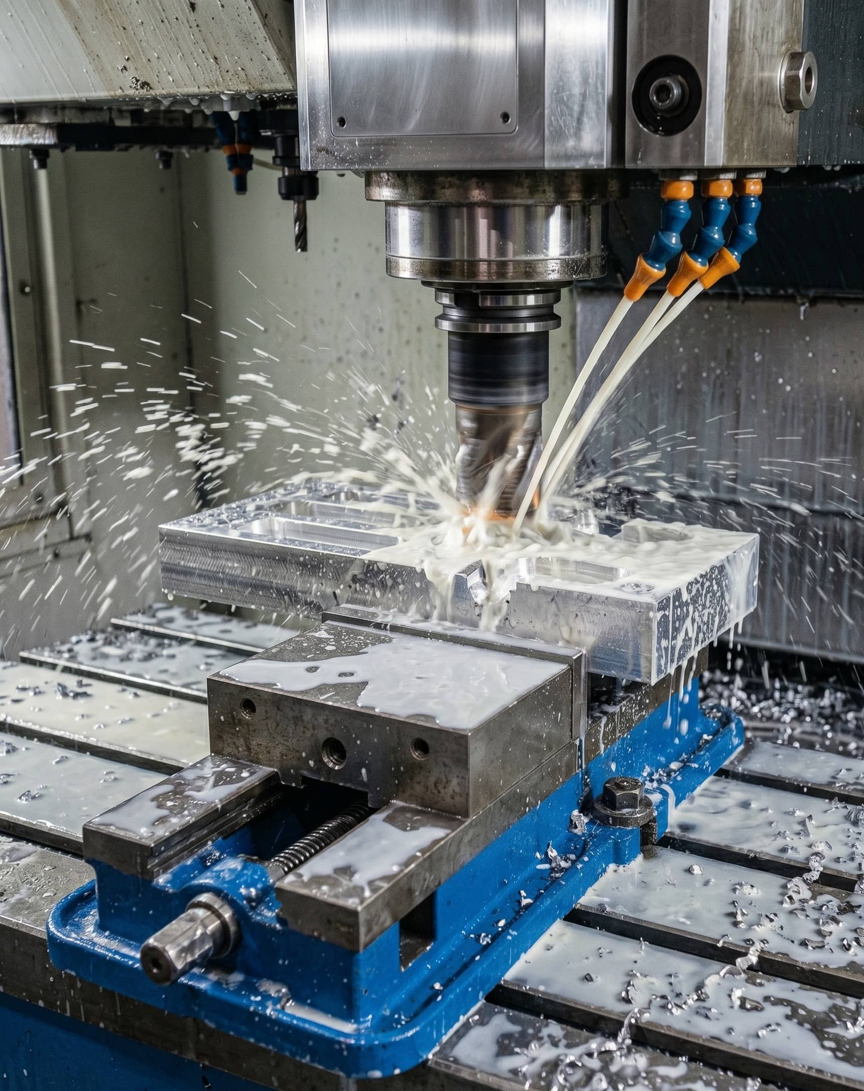 CNC machining in operation